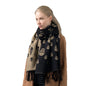Cap Point 18 Martha plaid cashmere winter warm cloak thick blanket shawl scarf