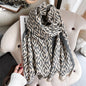 Cap Point 69 Martha plaid cashmere winter warm cloak thick blanket shawl scarf