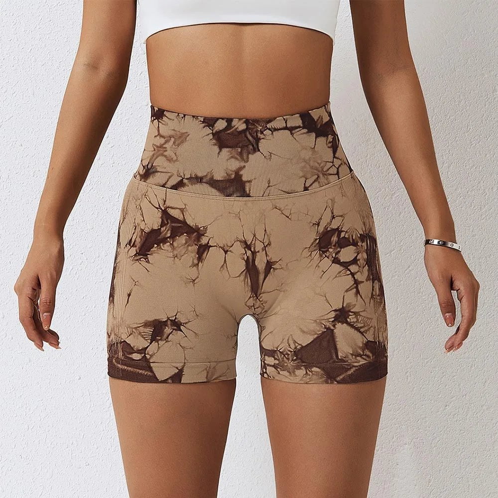 Cap Point Aimee Seamless Tie Dye Sport Shorts