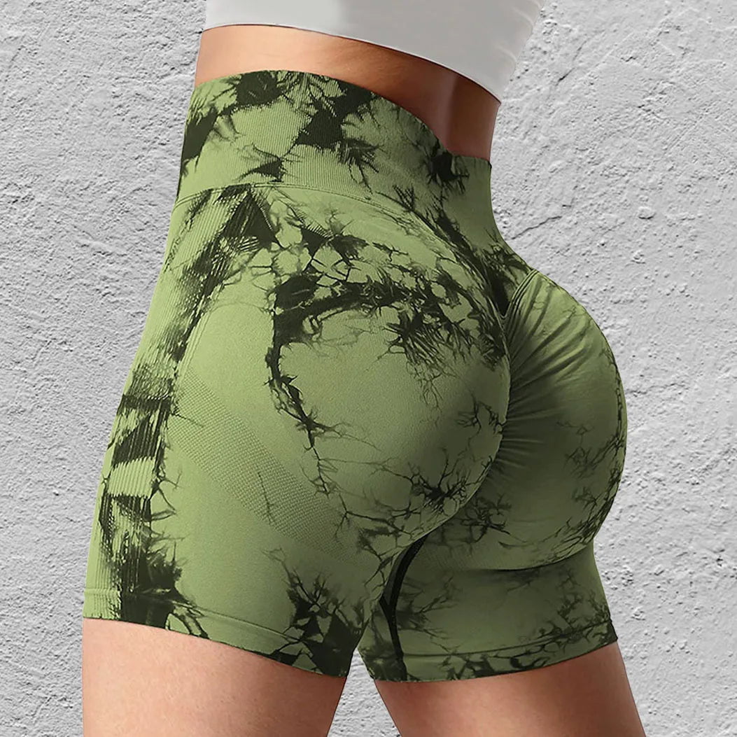 Cap Point Aimee Seamless Tie Dye Sport Shorts