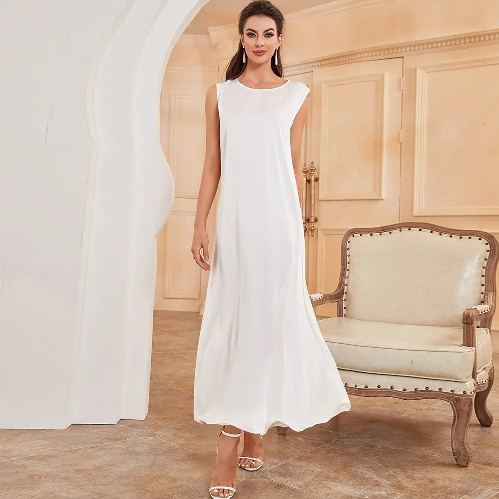 Cap Point Aimee White Ramadan Inner Dress