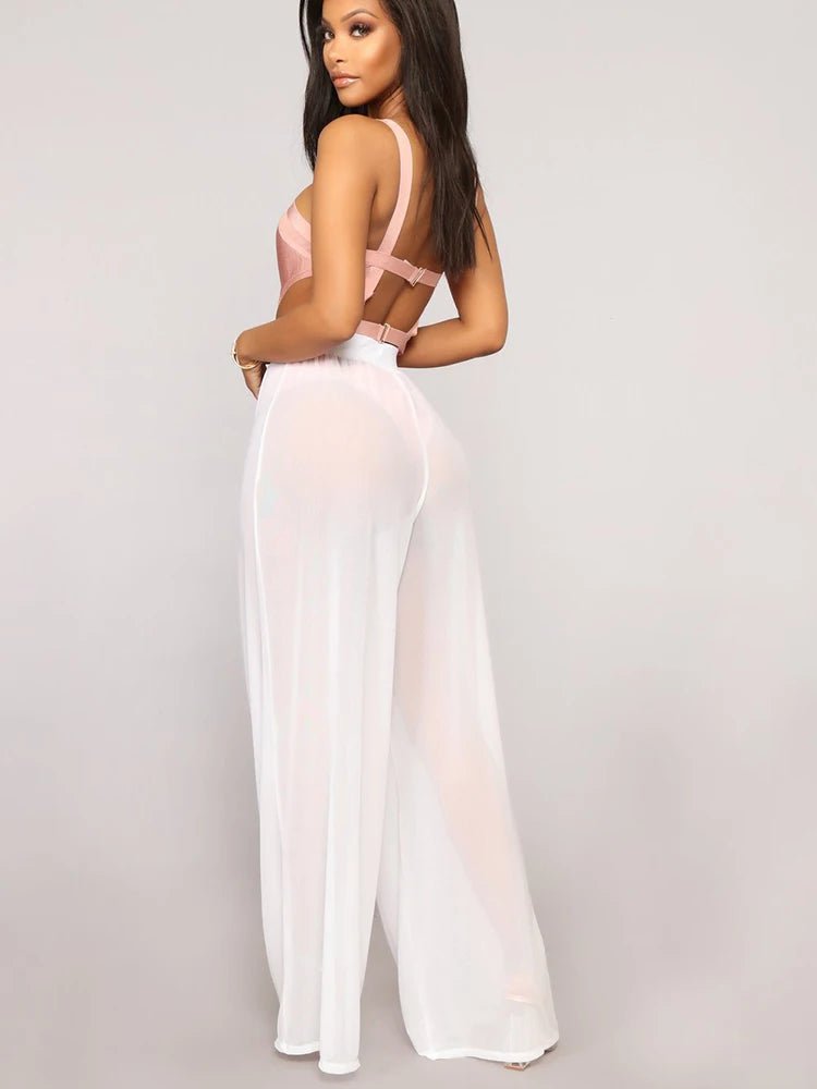 Cap Point Ameline Mesh Wide Leg Pants