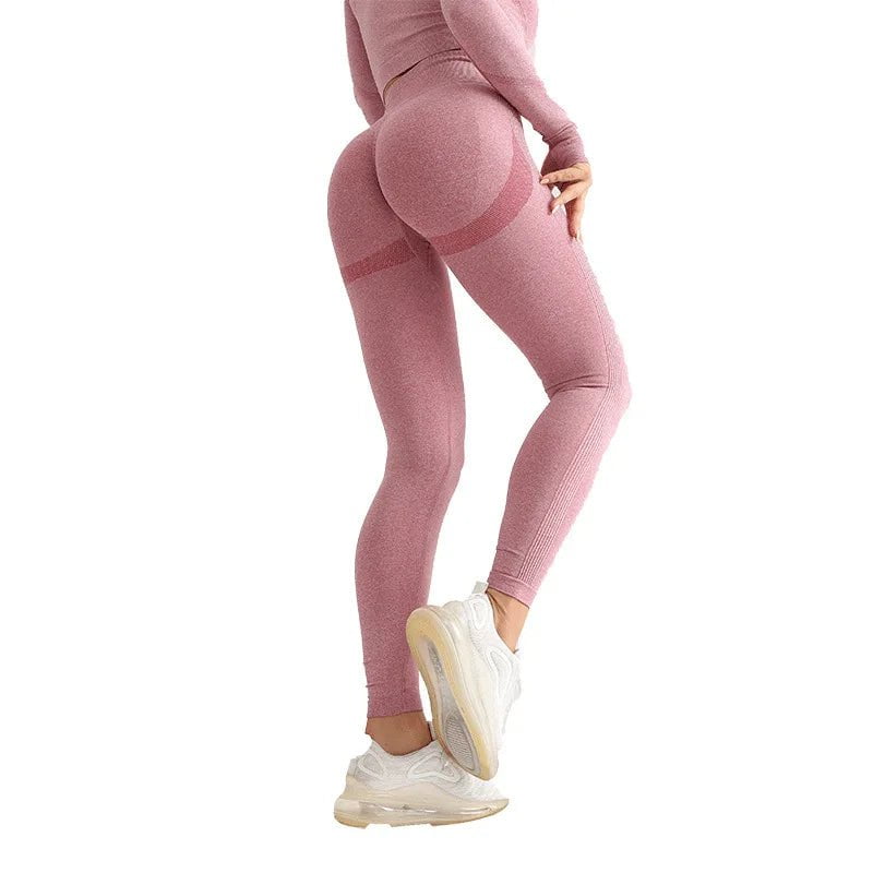 Cap Point Ameline Seamless Push Up Breathable High Waist Workout Leggings