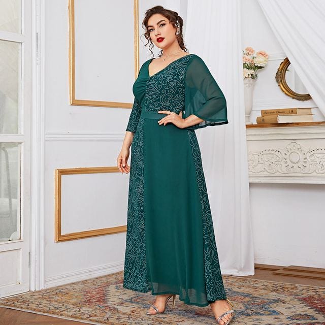 Cap Point Becky Long Casual Elegant Evening Party Oversized Maxi Dress