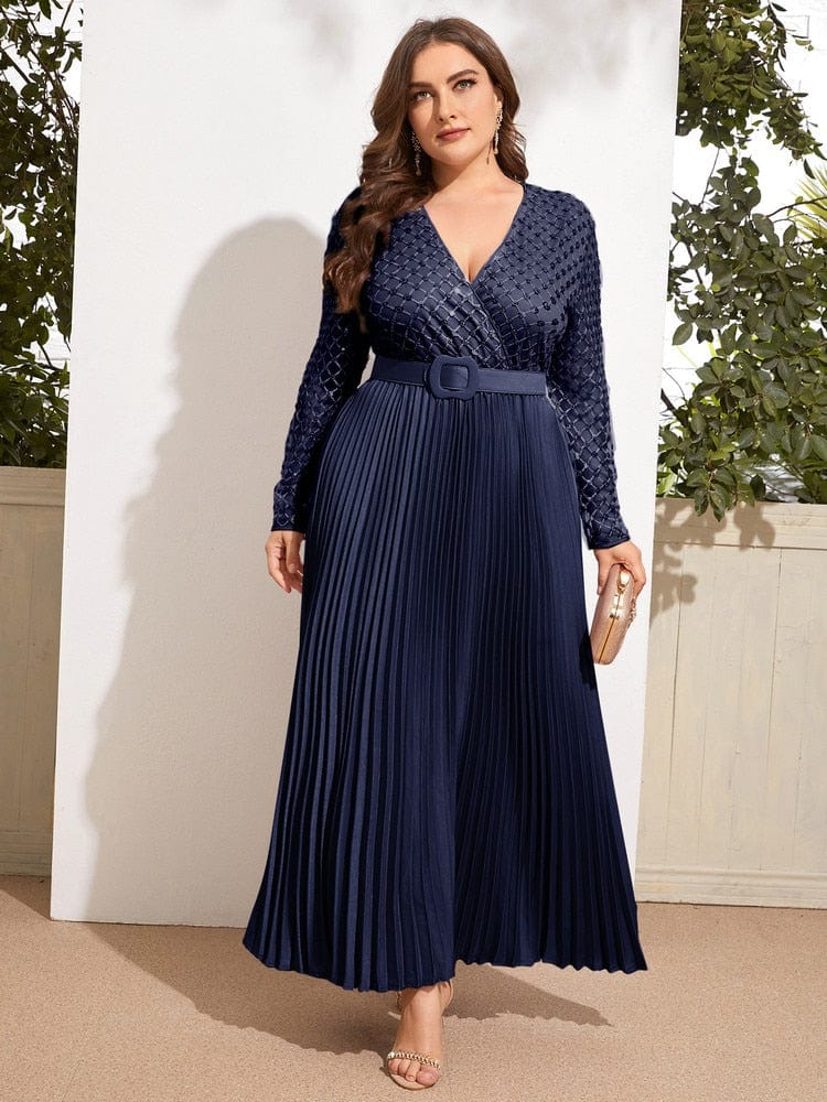 Cap Point Becky Luxury Chic Elegant Large Long Oversized Evening Party Prom Maxi Dress