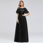 Cap Point Black / 10 Rachel Long show evening dress