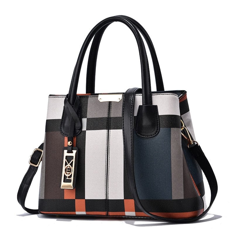 Cap Point black / 30x13x21cm Elveira Luxury Stitching Wild Messenger Designer Handbag