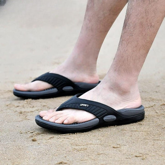 Cap Point black / 7 Mens Summer Flip-flops