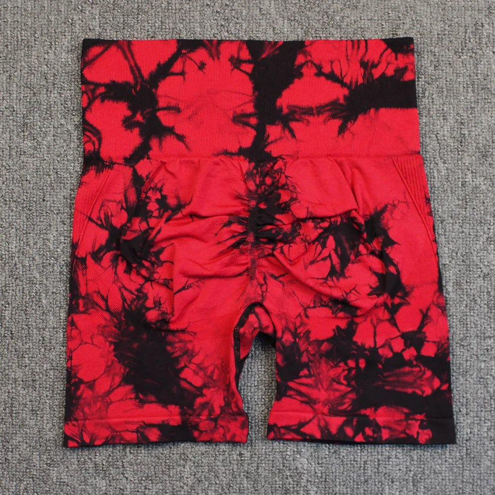 Cap Point Black Big Red / XL Aimee Seamless Tie Dye Sport Shorts