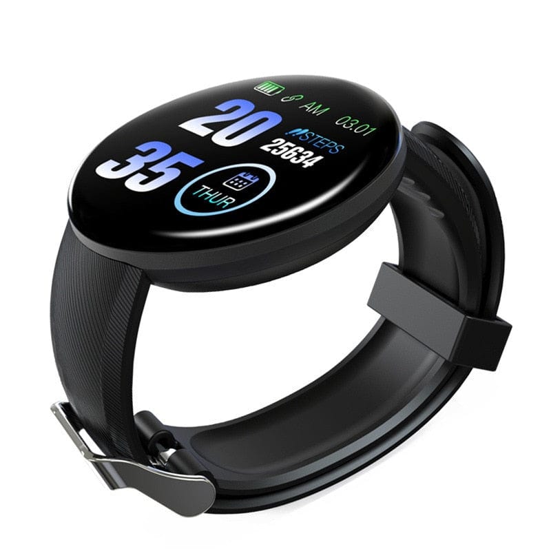 Cap Point Black Bracelet Heart Rate Blood Pressure Sleep Monitoring Pedometer Sports Fitness Smart Watch