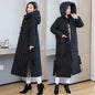 Cap Point Black / M Longloose-fitting hooded coat