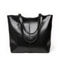 Cap Point Black / One size Denise Real Leather Fashion Luxury Large Capacity Tote Bag