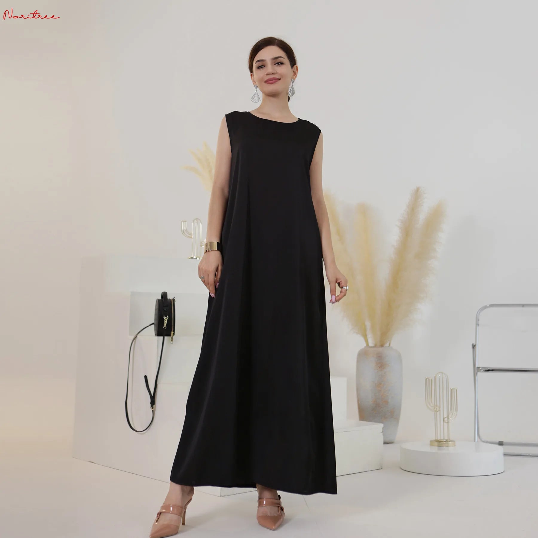 Cap Point Black / S Aimee White Ramadan Inner Dress