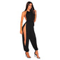 Cap Point Black / S Andreas Hollow Out Sleeveless O-Neck Belt Lace Up Jumpsuit