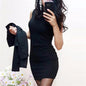 Cap Point black / S Madeline 2-piece set sleeveless dress with blazer tracksuit