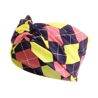 Cap Point black yellow African Print Stretch Bandana