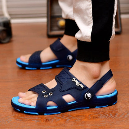 Cap Point Blue / 7 Mens Open Toe Platform Outdoor Beach Gladiator Sandals