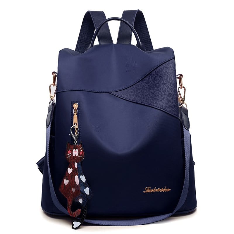 Cap Point Blue / One size Denise Fashion Waterproof Oxford Shoulder Large Travel Backpack