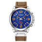 Cap Point blue Top Brand Luxury Waterproof Sport Wrist Watch Chronograph Mens Watch