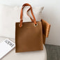 Cap Point Brown PU Leather Shoulder Fashion Bag