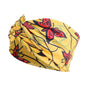 Cap Point Butterfly yellow African Print Stretch Bandana