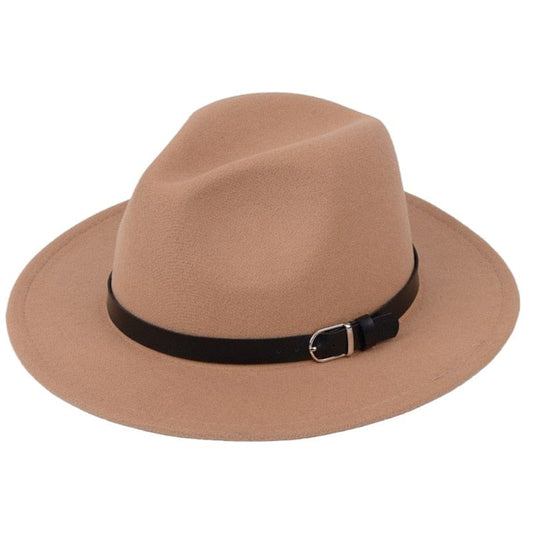 Cap Point Camel Classic British Fedora Men Women Woolen Winter Felt Jazz Hat