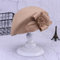 Cap Point camel Elegant Beret De Paris