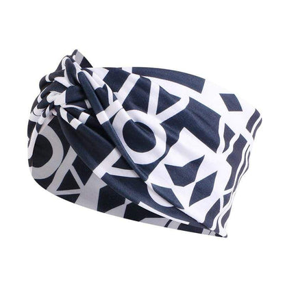 Cap Point candy black white African Print Stretch Bandana