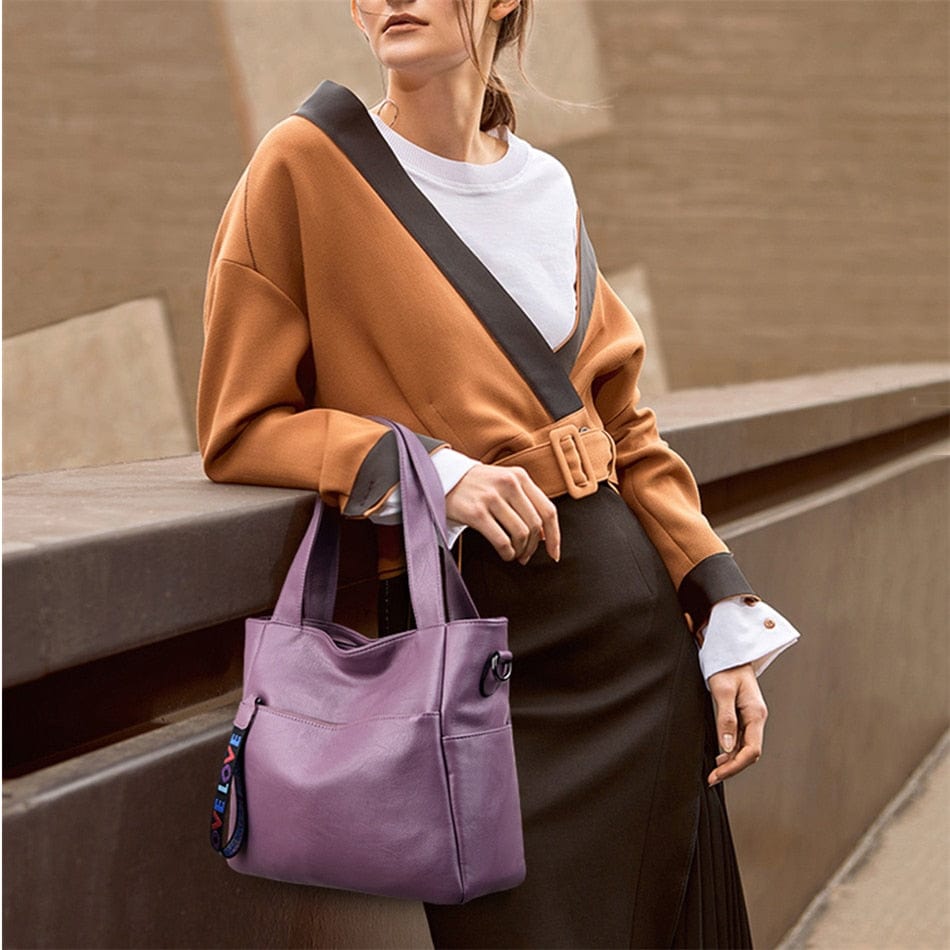 Cap Point Catherine Genuine Brand Ladies Soft Leather Shoulder Handbag