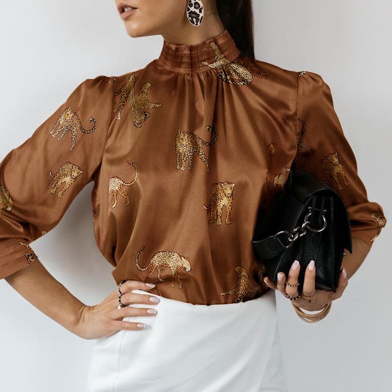 Cap Point Celmia Stylish Long Sleeve Blouse