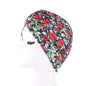 Cap Point Coral Red Trendy printed hijab bonnet
