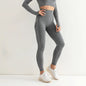 Cap Point Dark Gray / M Ameline Seamless Push Up Breathable High Waist Workout Leggings