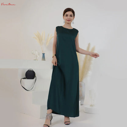 Cap Point dark green / S Aimee White Ramadan Inner Dress