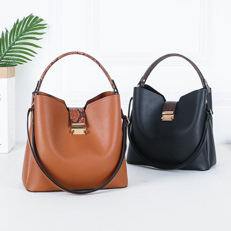 Cap Point Denise Fashion Clutches High Quality Leather Large Shoulder Tote Crossbody Messenger Bag Set