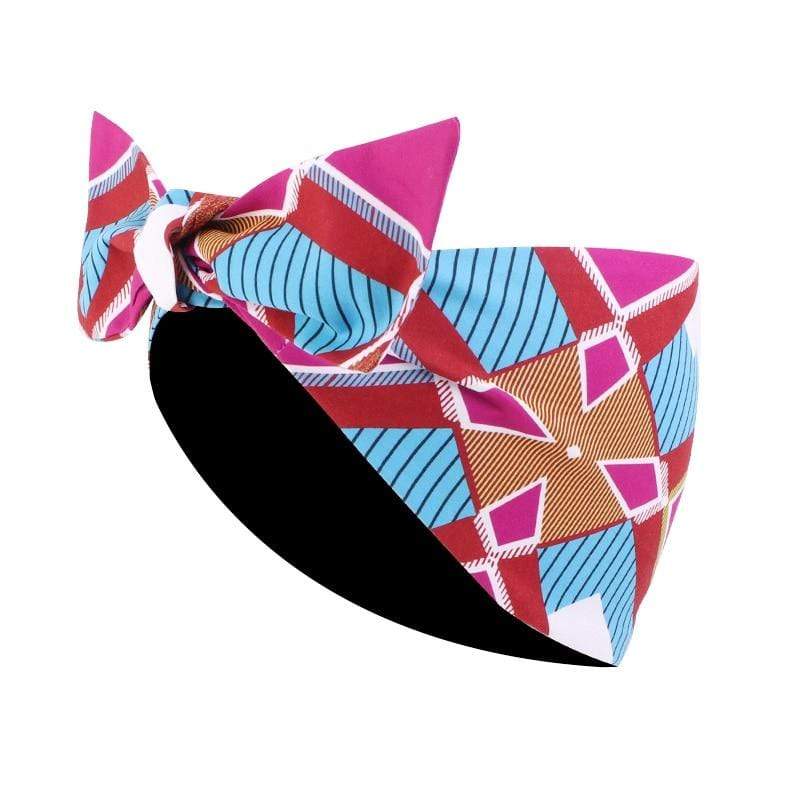 Cap Point Diamond hor pink African Print Stretch Bandana