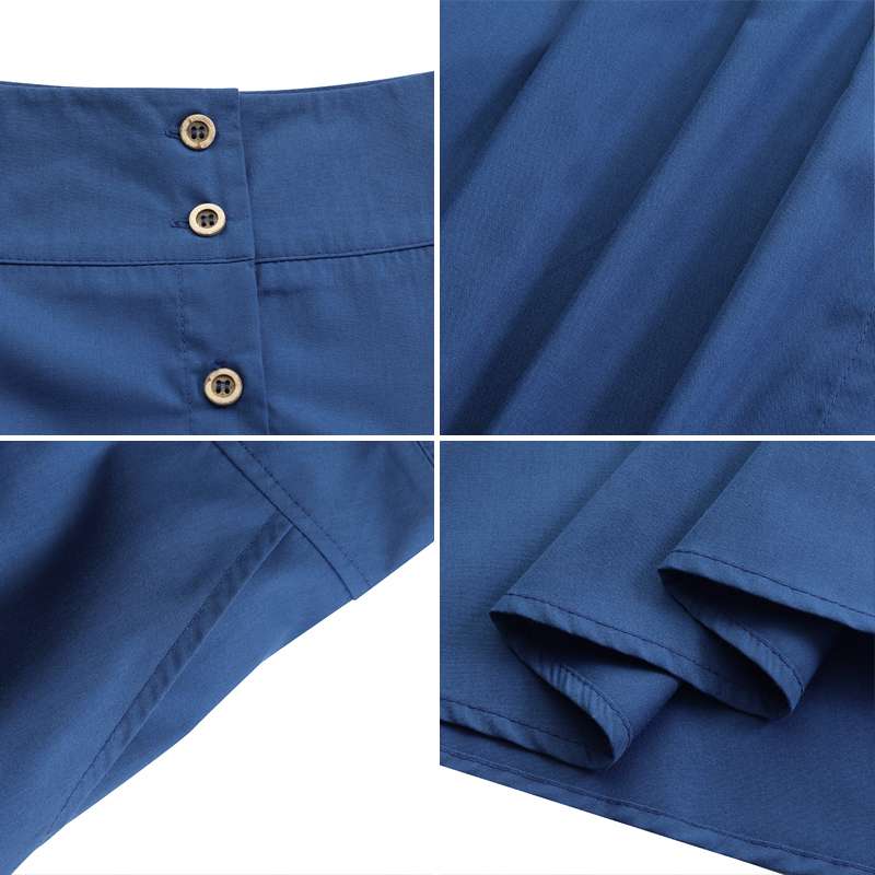 Cap Point Elegant buttoned high waist long skirt