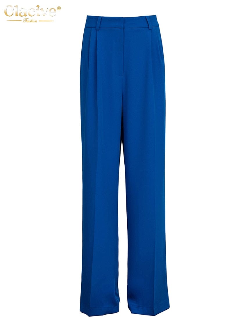 Cap Point Fashion Wide Leg High Waisted Casual Pants