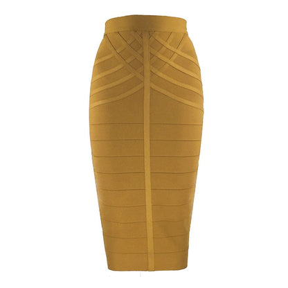 Cap Point Ginger / S Belline Bandage Vintage Summer Midi Skirt