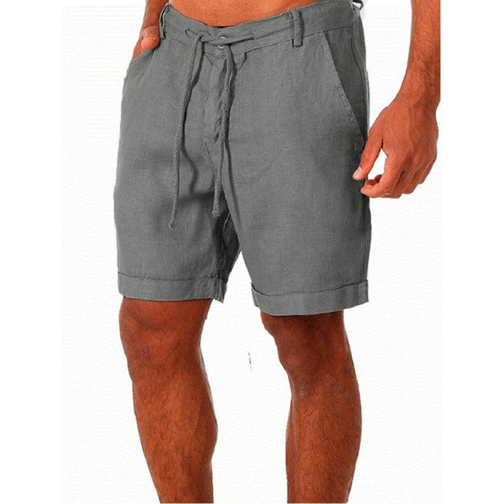 Cap Point GRAY / S Guelor Men's Cotton Linen shorts Pants