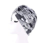 Cap Point Gray Trendy printed hijab bonnet