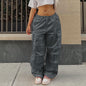 Cap Point gray / XS Beline Oversized Drawstring Low Waist Parachute Loose Fit Sweatpants