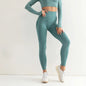 Cap Point Green / M Ameline Seamless Push Up Breathable High Waist Workout Leggings