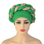 Cap Point Green / One Size Celia Auto Geles Shinning Sequins Turban Headtie