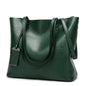 Cap Point green / One size Monisa Leather bucket Double strap All-Purpose shoulder handbag