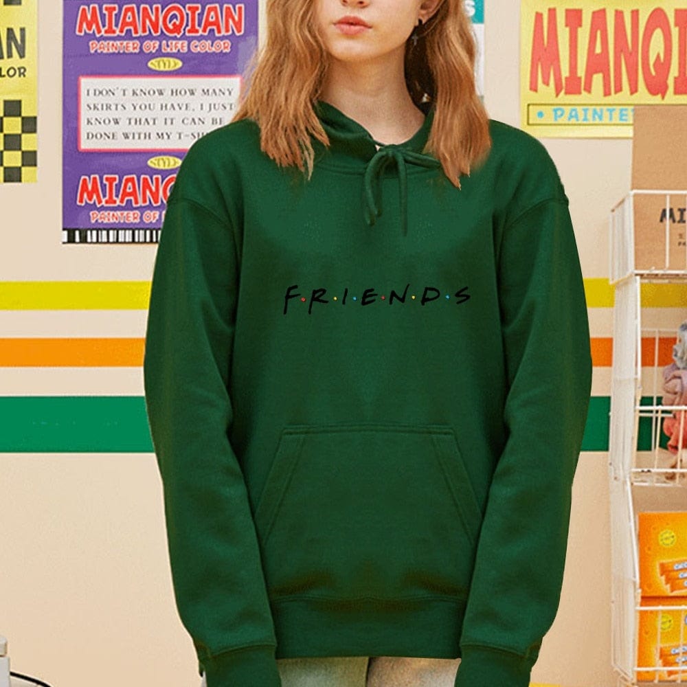 Cap Point green / S Melanie Loose Large Pocket Long Sleeve Hooded Pullover