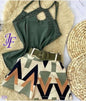 Cap Point Green / S Summer Fashion Two Piece Sleeveless Vest Top Printed Shorts