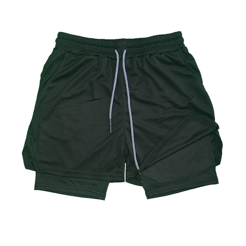 Cap Point Guelor Men's Double Layer Fitness Shorts