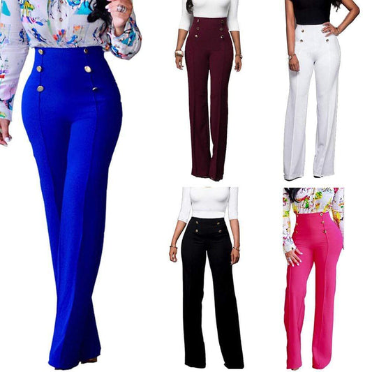 Cap Point High Waist Summer Long Pants