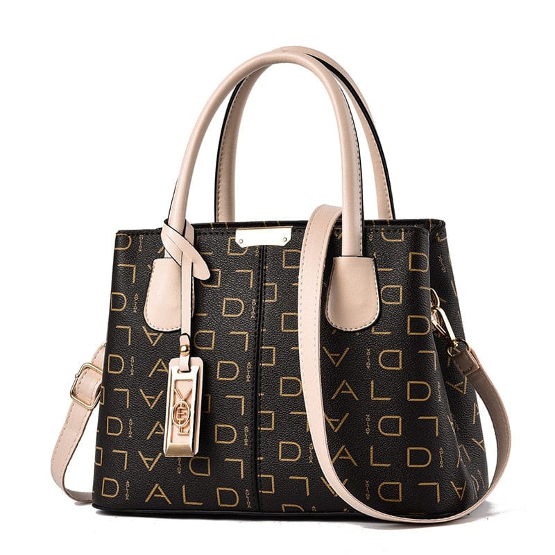 Cap Point Ivory / 30x13x21cm Elveira Luxury Stitching Wild Messenger Designer Handbag