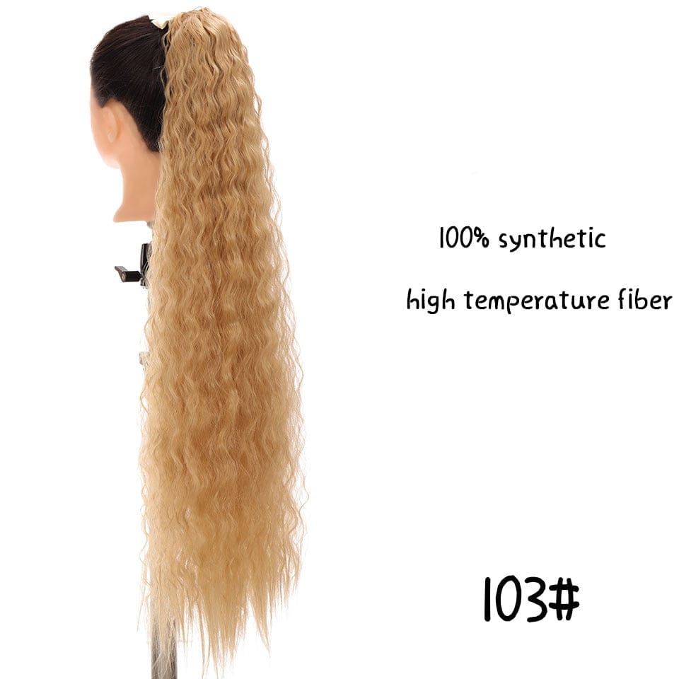 Cap Point J103 / 85CM Dina Synthetic Fiber Straight Hair Wigs With Ponytail Extensions